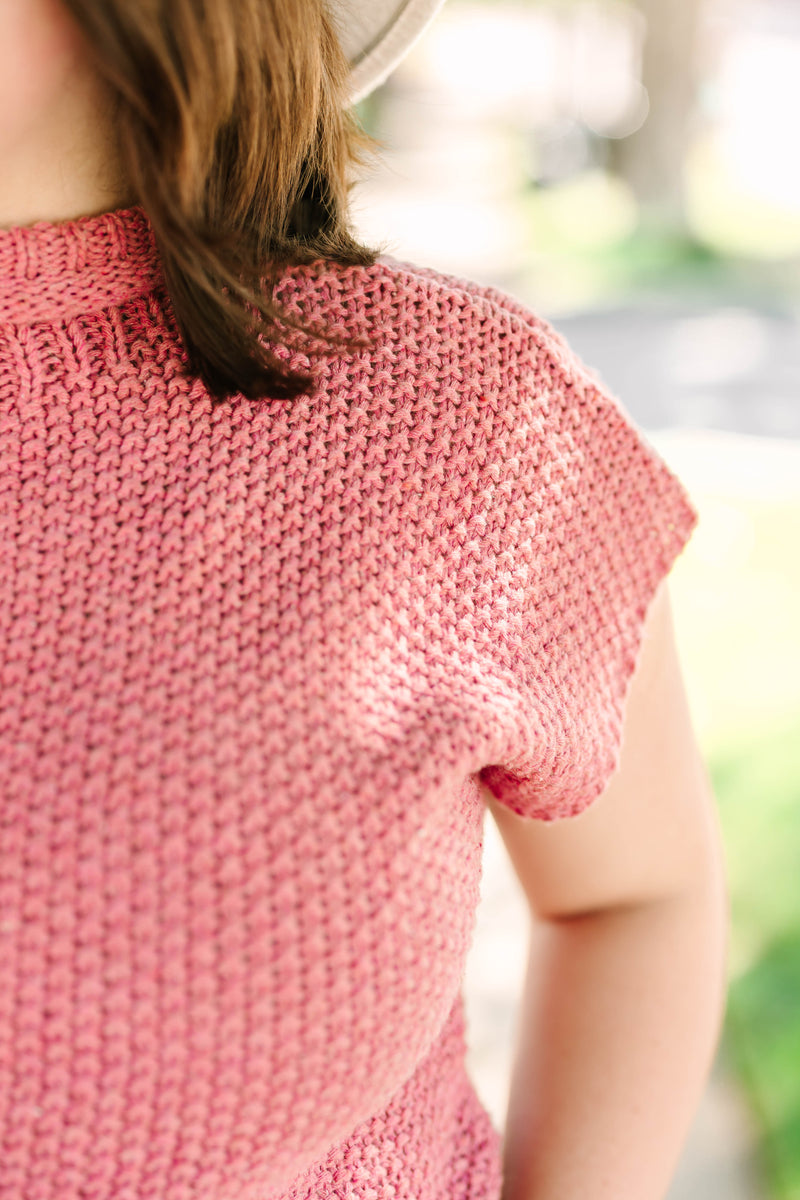 Marsala Mock Neck Sweater