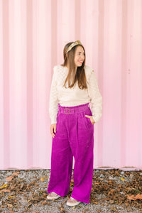 Cream Pointelle Sweater