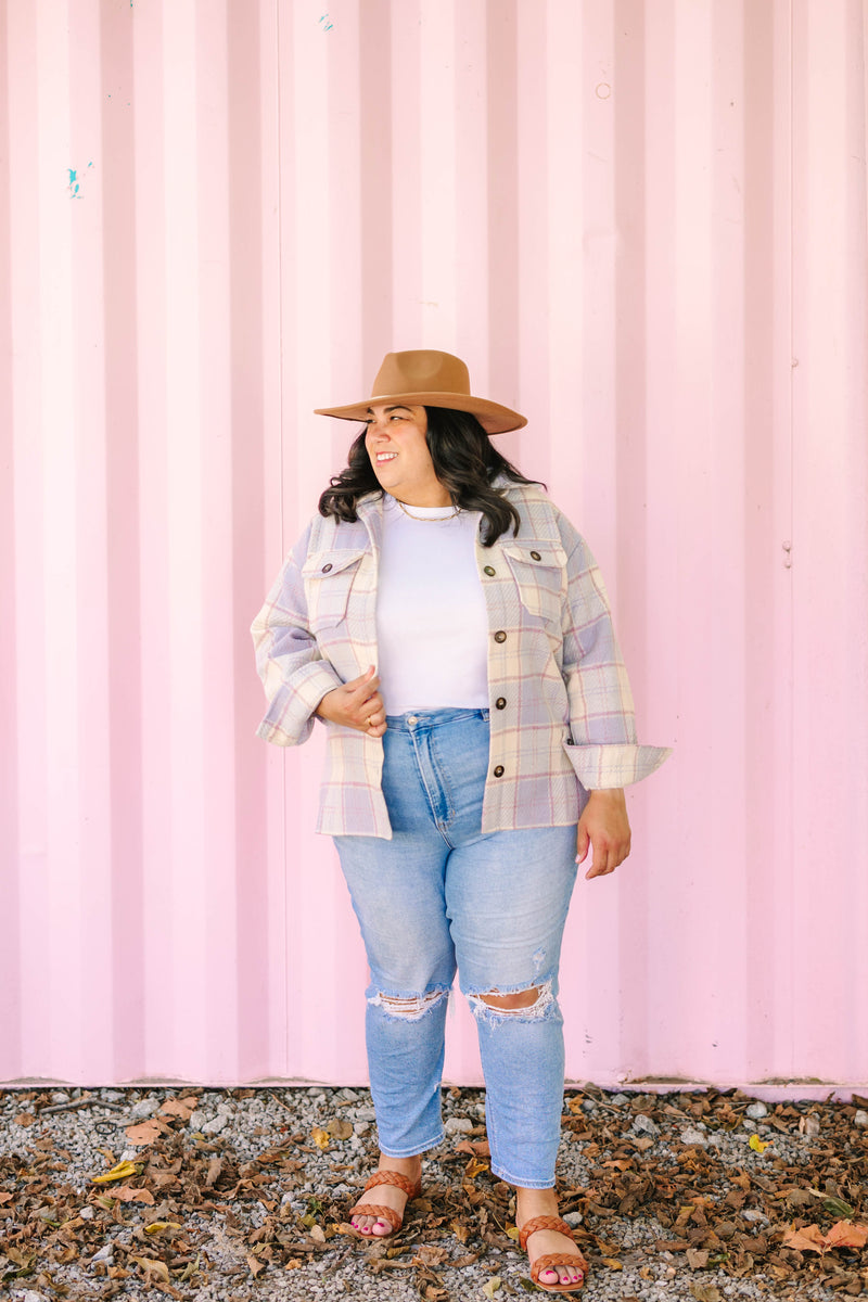 Misty Lilac Shacket