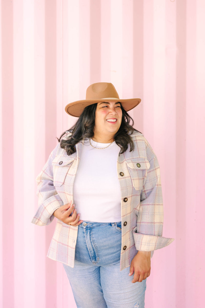 Misty Lilac Shacket
