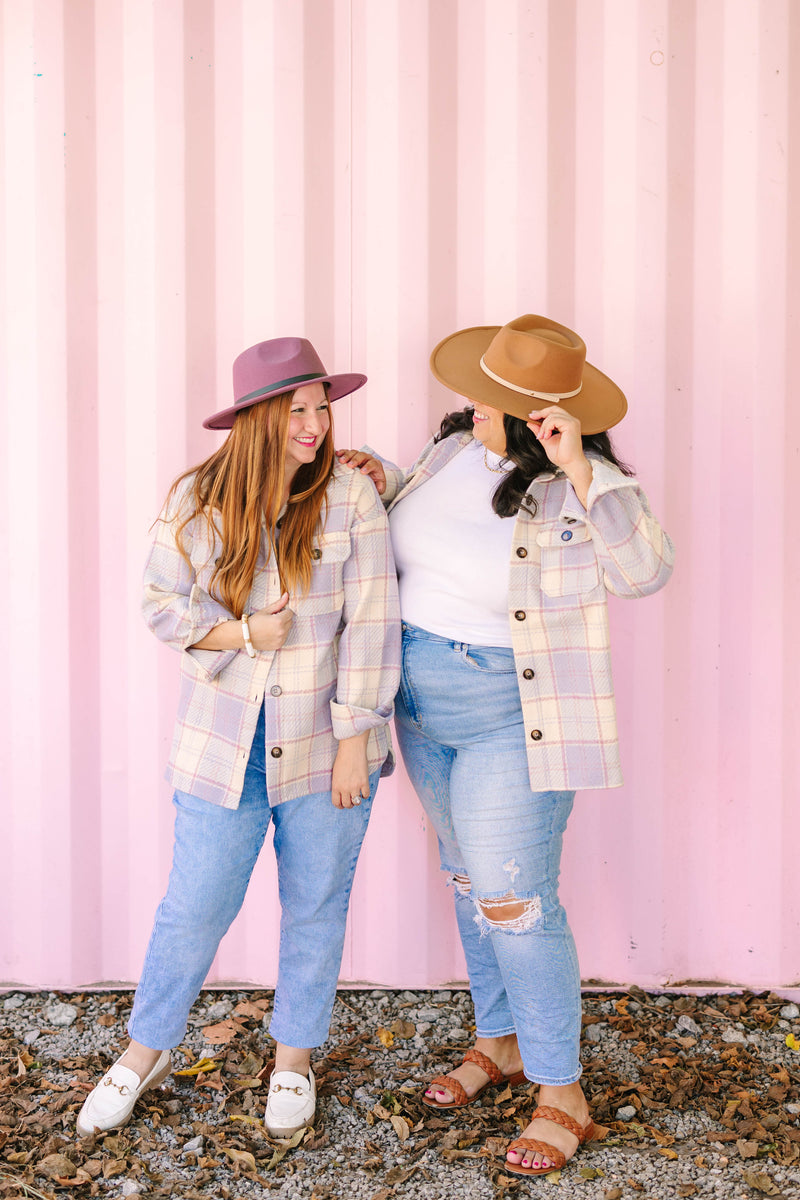 Misty Lilac Shacket