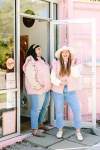 Blush Quilted Vest