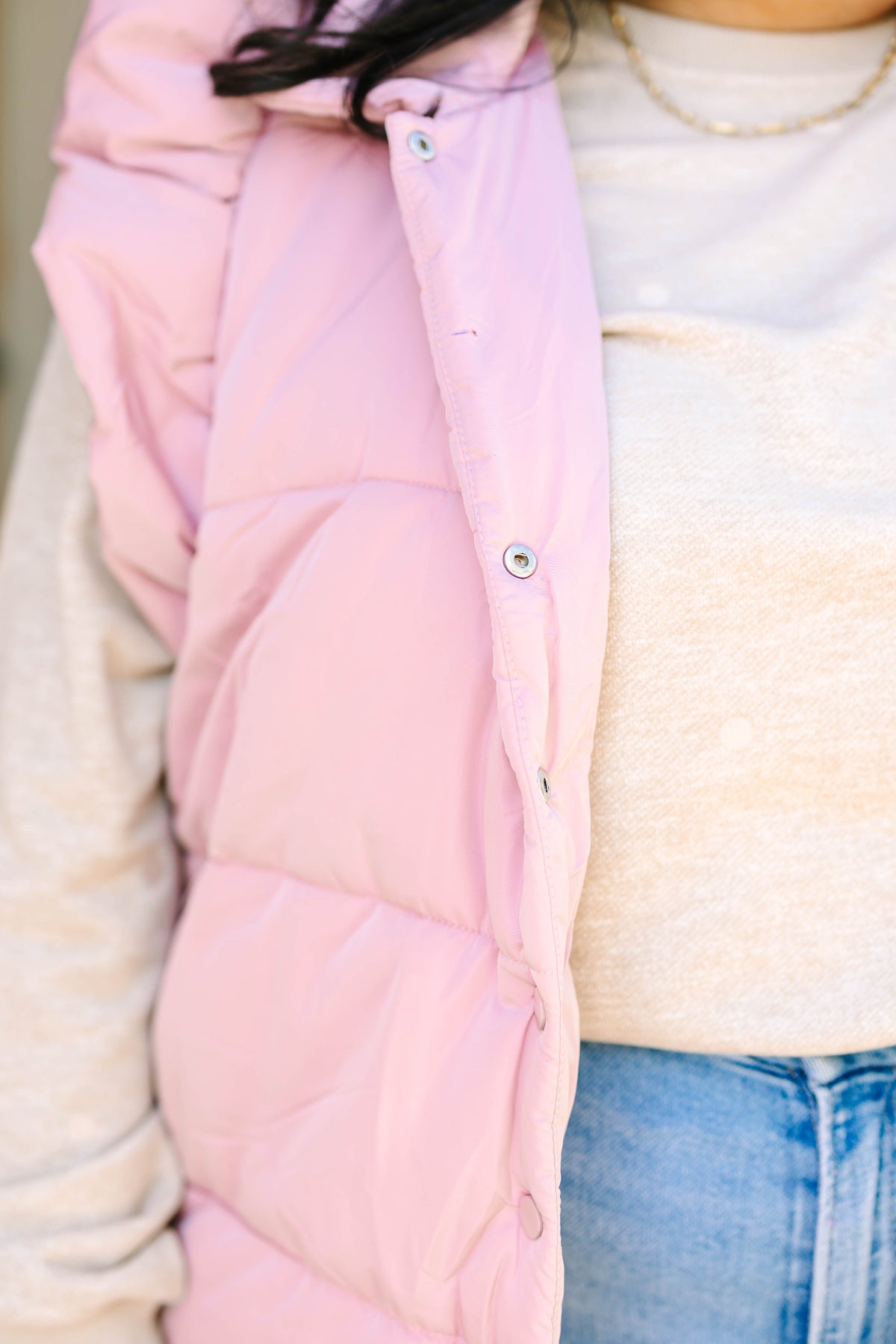 Blush Quilted Vest