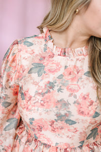 Vintage Rose Mini Dress