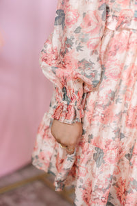 Vintage Rose Mini Dress