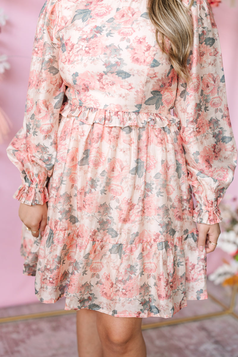 Vintage Rose Mini Dress