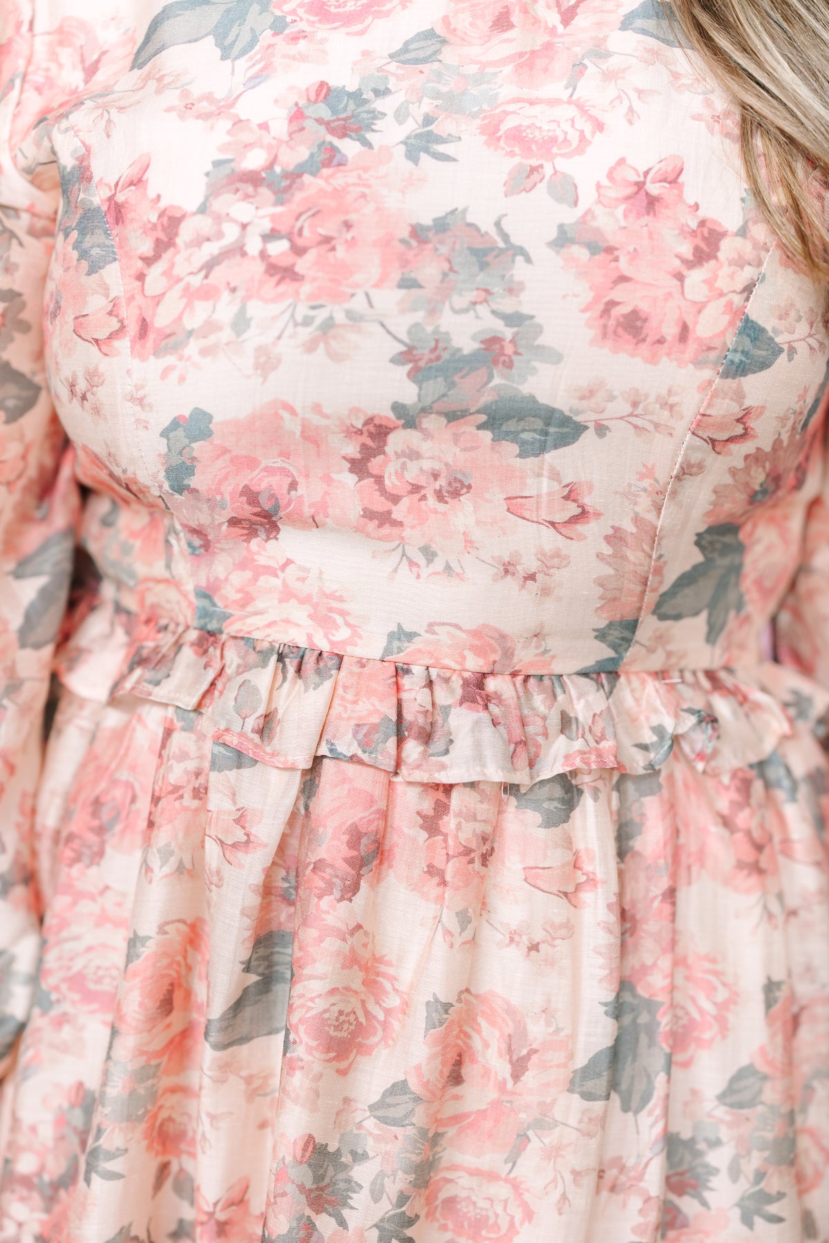 Vintage Rose Mini Dress