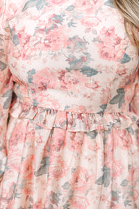 Vintage Rose Mini Dress