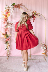 Cranberry Mini Dress