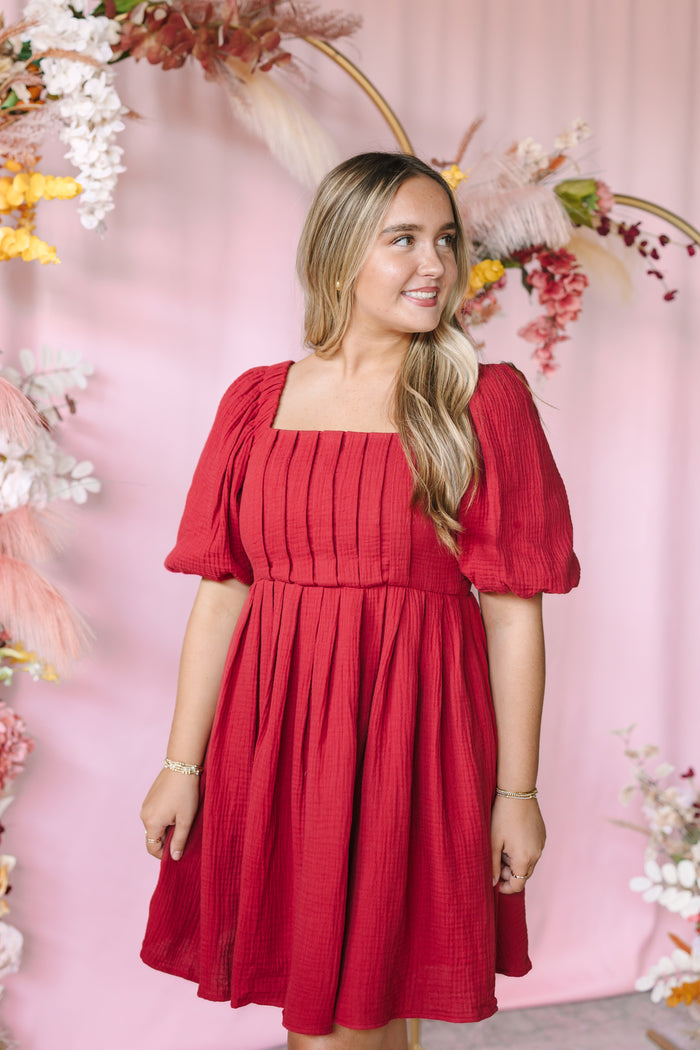 Cranberry Mini Dress