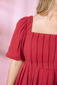 Cranberry Mini Dress