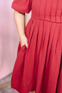 Cranberry Mini Dress