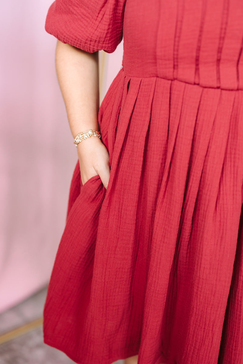 Cranberry Mini Dress