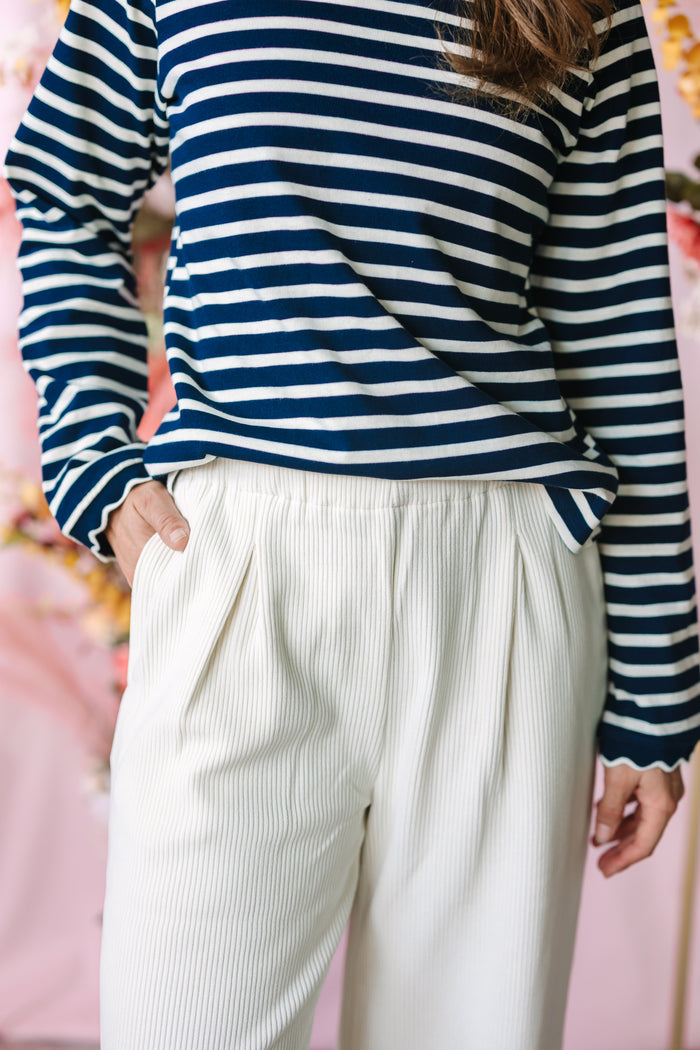 Ivory Corduroy Pant