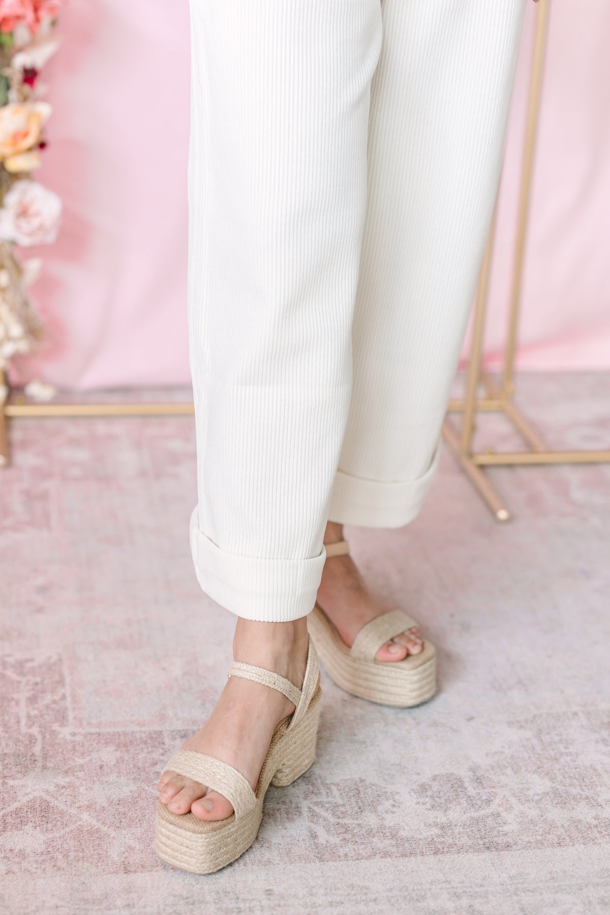 Ivory Corduroy Pant