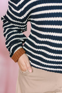 Stripe Button Up Cardigan