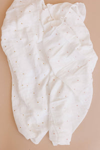 Strawberry Muslin Swaddle Blanket
