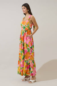 Floral Smocked Maxi Dress