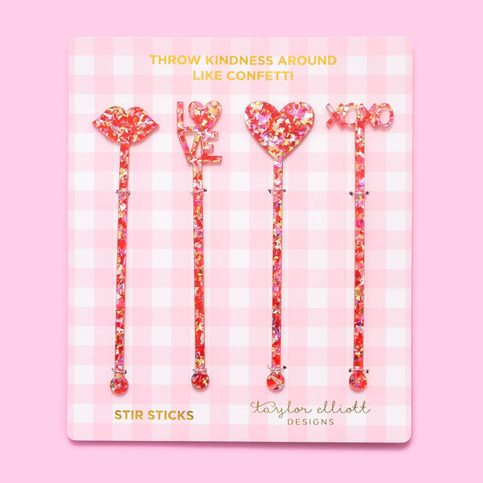 Valentine's Stir Sticks