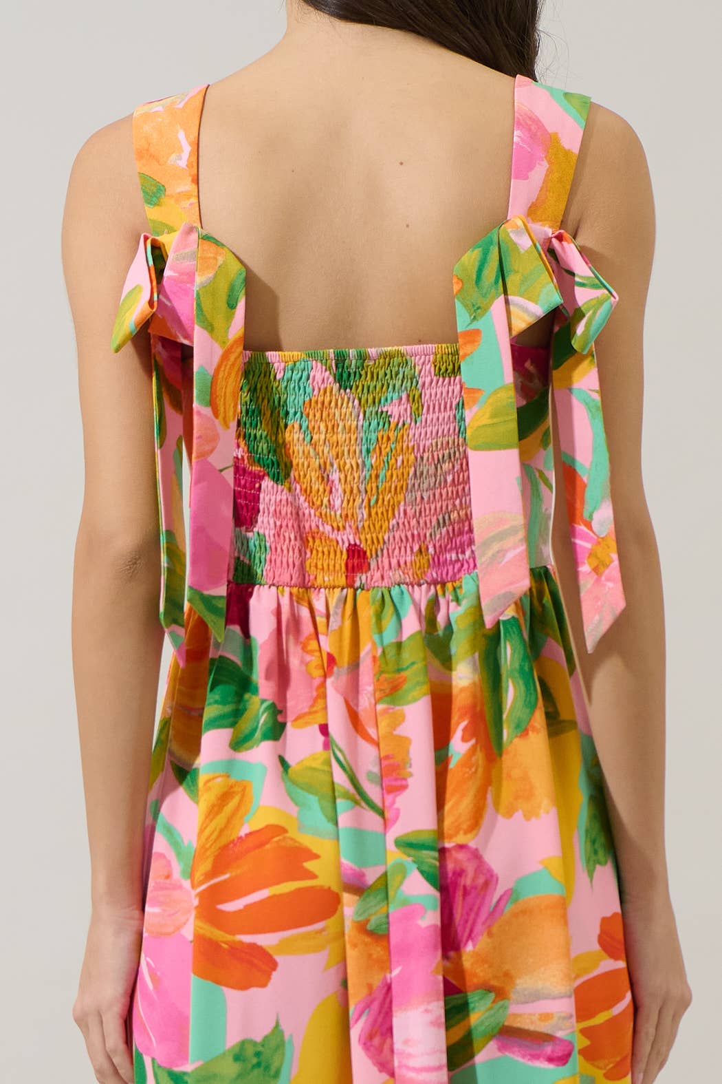 Floral Smocked Maxi Dress
