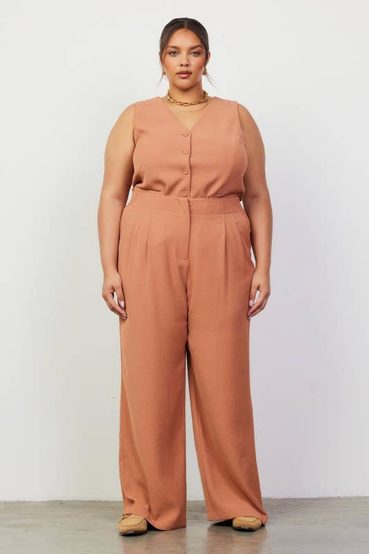 Hazelnut Wide Leg Pants