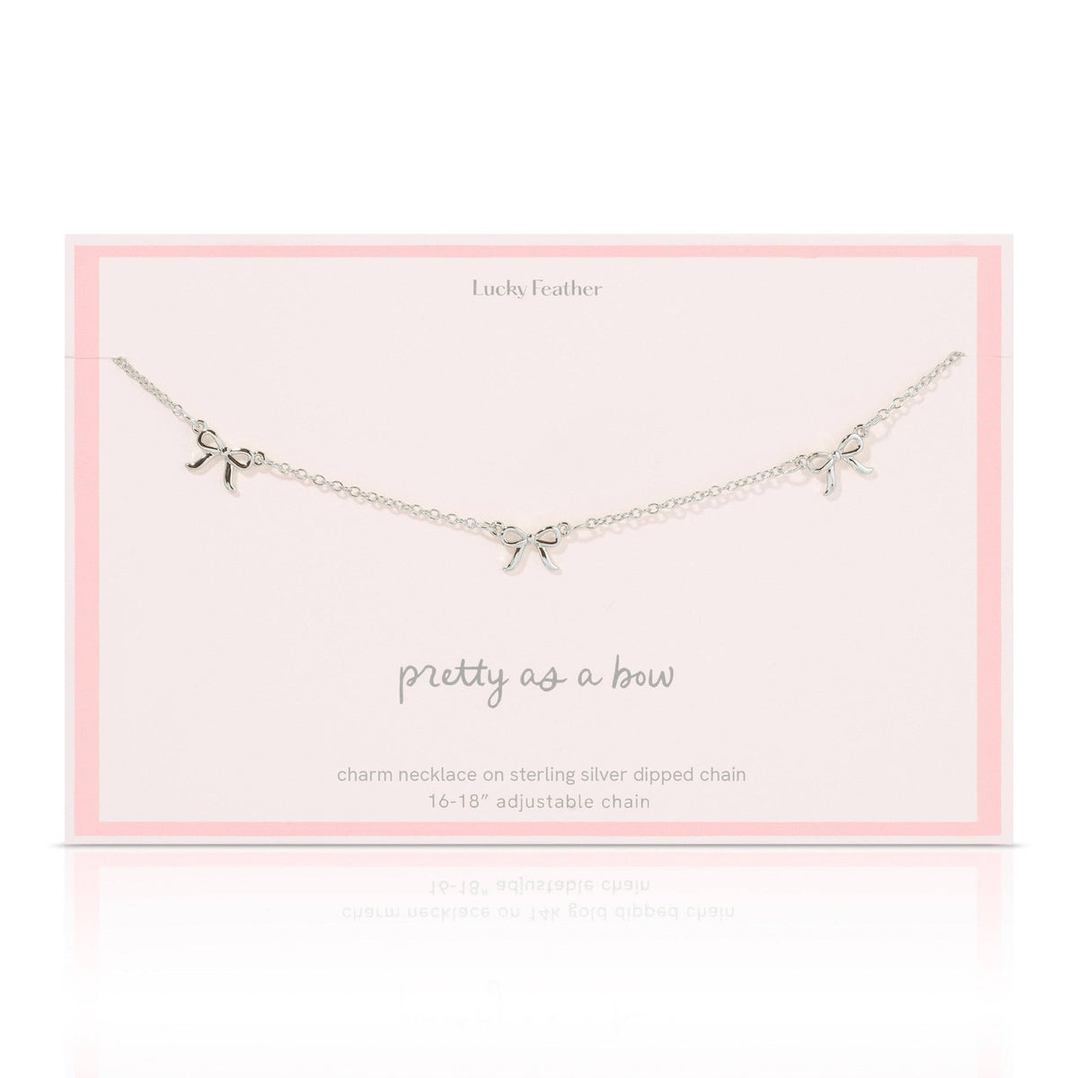 Beautiful Bows - 3 Bow Necklace - Silver