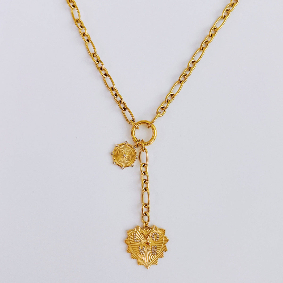 Love Heart Drop Necklace