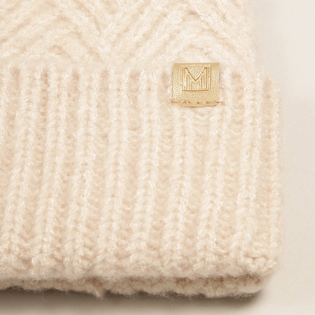 Chevron Knit Cuff Beanie