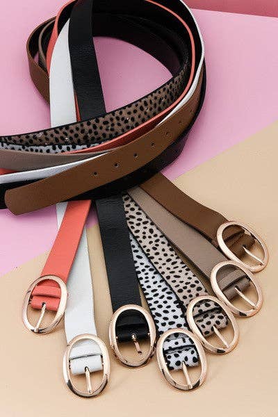 Oval Buckle Belt