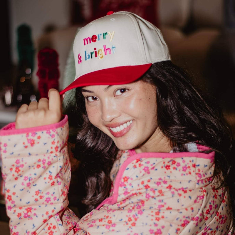 Merry & Bright (Multi) Vintage Christmas Trucker Hat