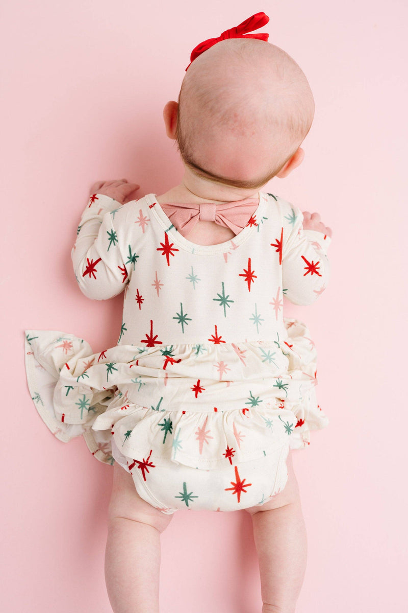 Holiday Twinkle Bodysuit Bamboo Dress