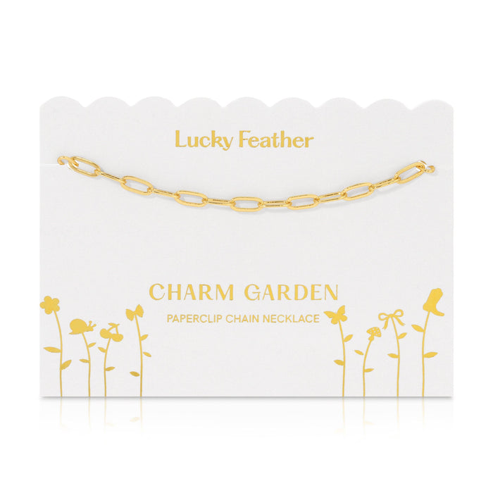 Charm Garden - Gold Paperclip Chain (18-20 in)
