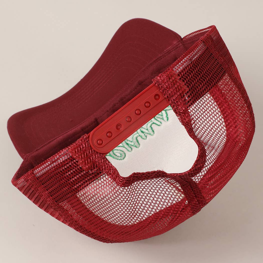 Merry  Embroidery Mesh Back Trucker Hat