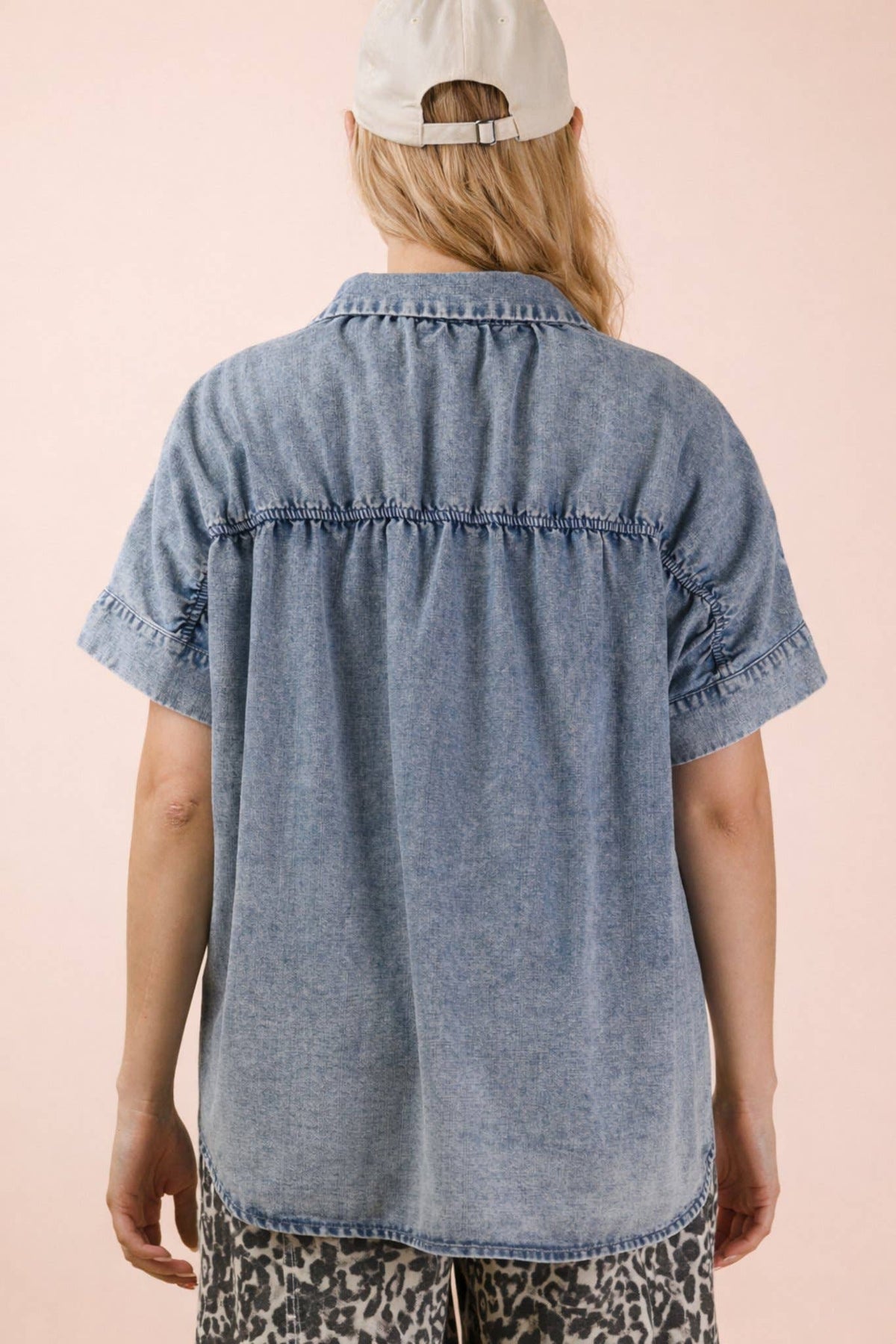Mineral Wash Oversized Top
