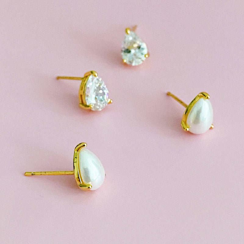 Classy Teardrop Stud Earrings