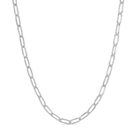 Silver PaperClip Chain (18-20 in)