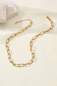 STAINLESS STEEL WATERPROOF TARNISH FREE NECKLACE | 40NK318