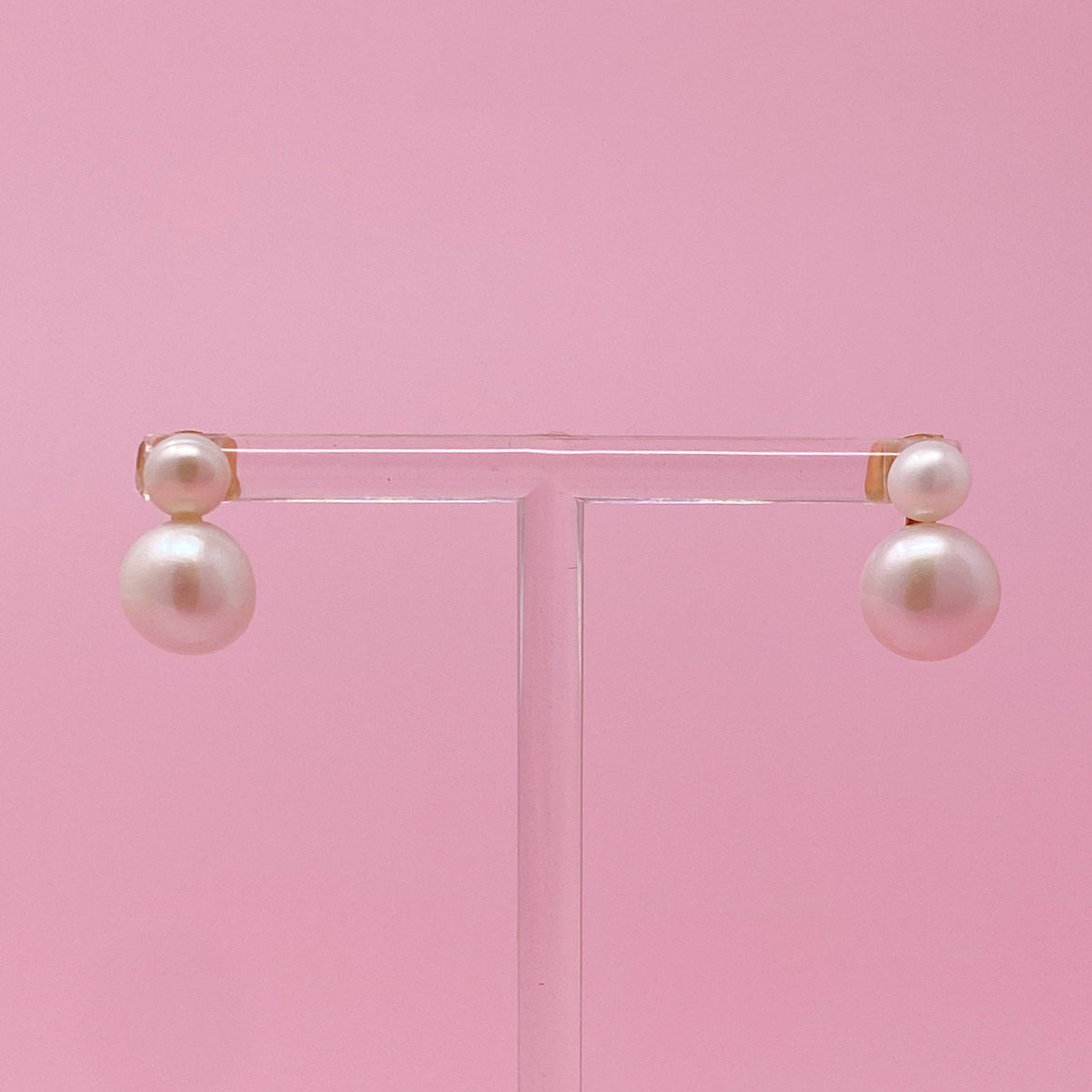 Classic Double Pearl Earrings