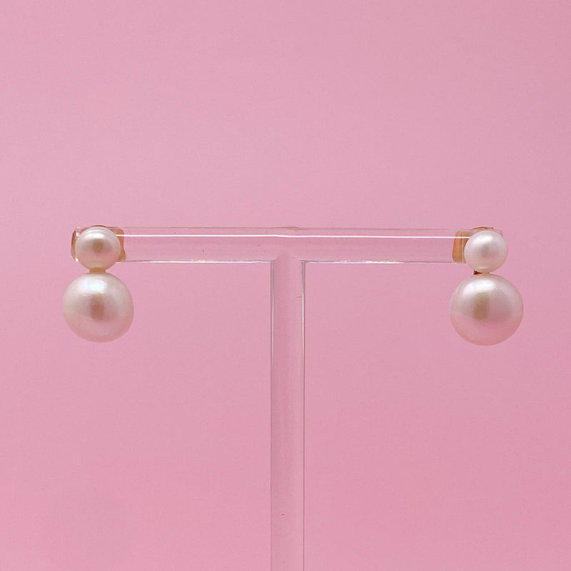 Classic Double Pearl Earrings