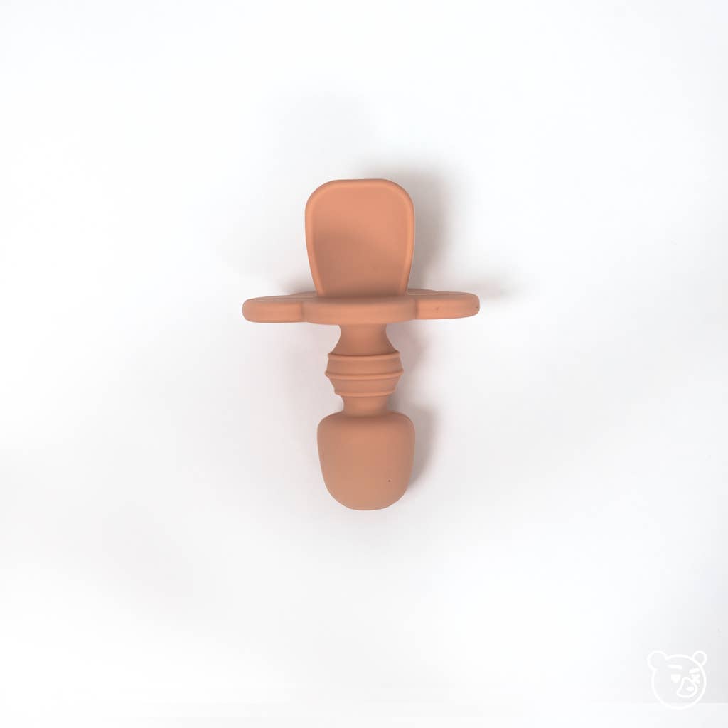 Terracotta Silicone Infant Training Spoon