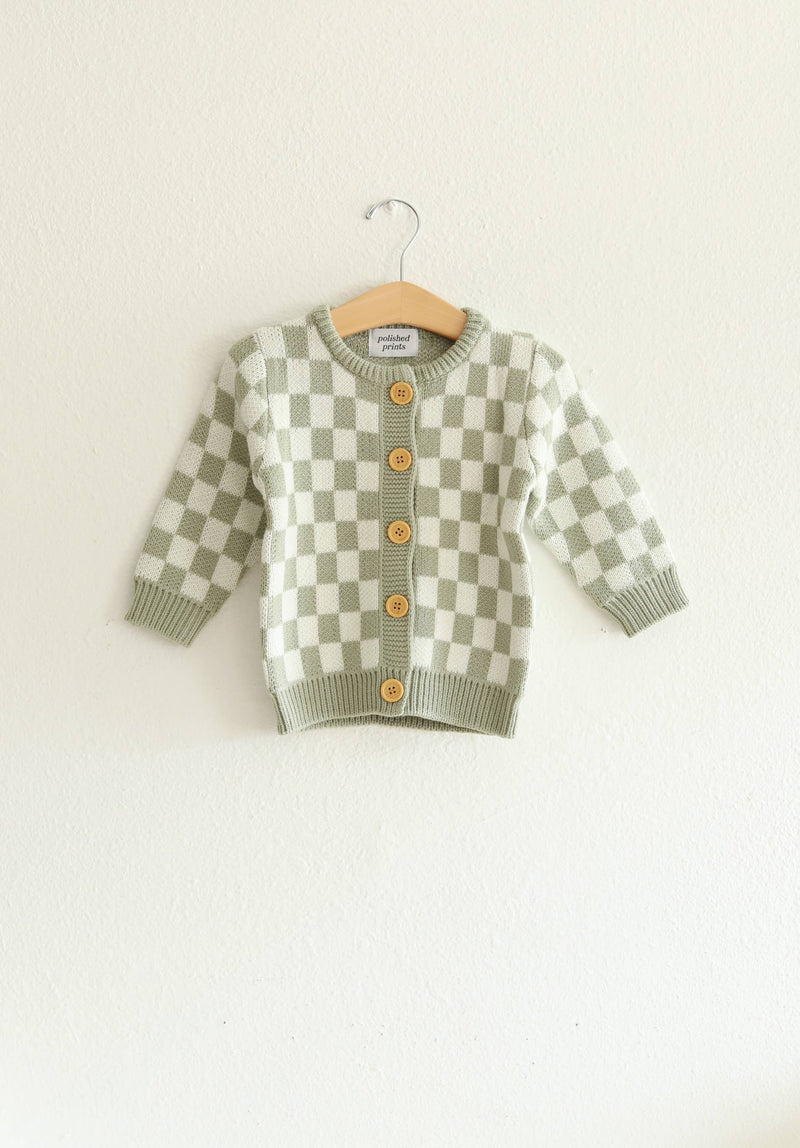 Checkered Baby Sweater