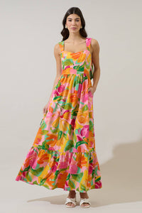 Floral Smocked Maxi Dress