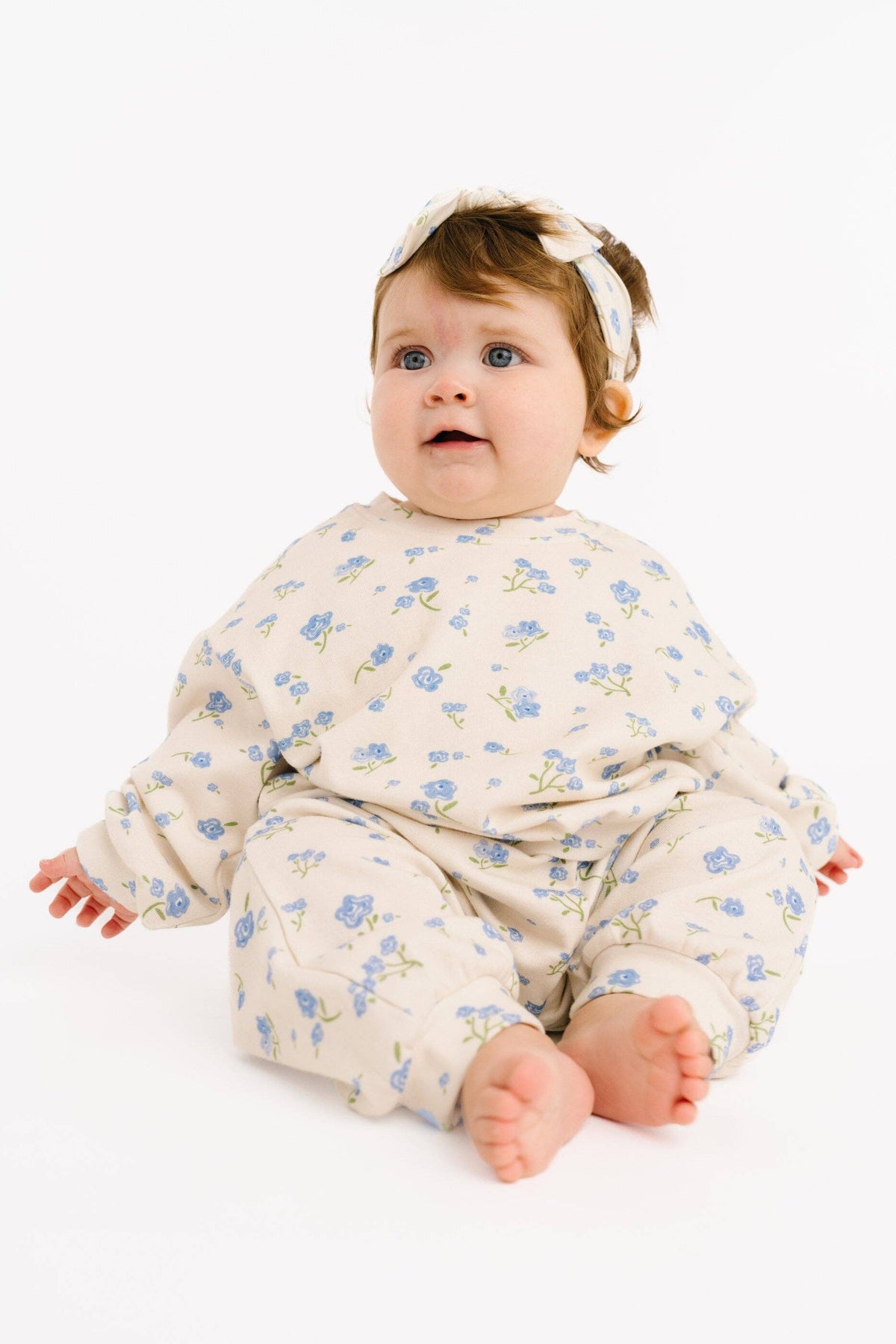 Blue Blooms Sweatsuit