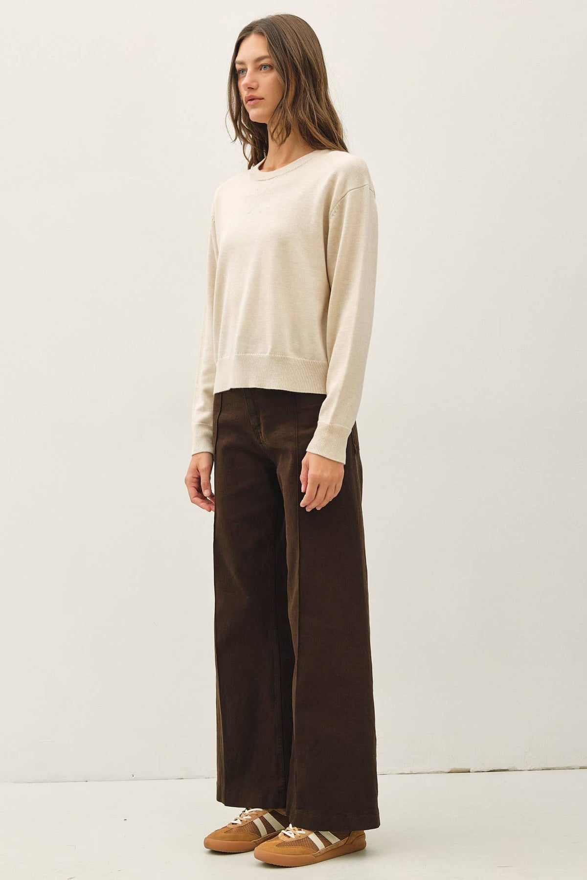 Oatmeal Crew Sweater