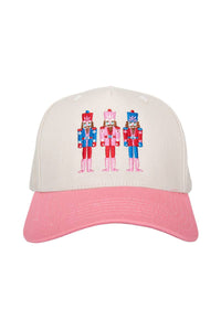 Nutcrackers Vintage Christmas Trucker Hats (Pink)