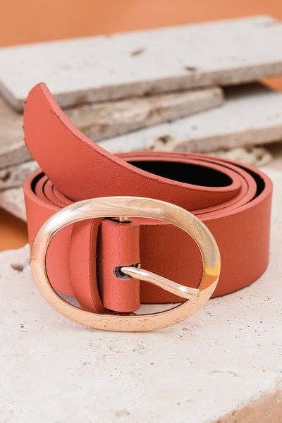 Oval Buckle Belt