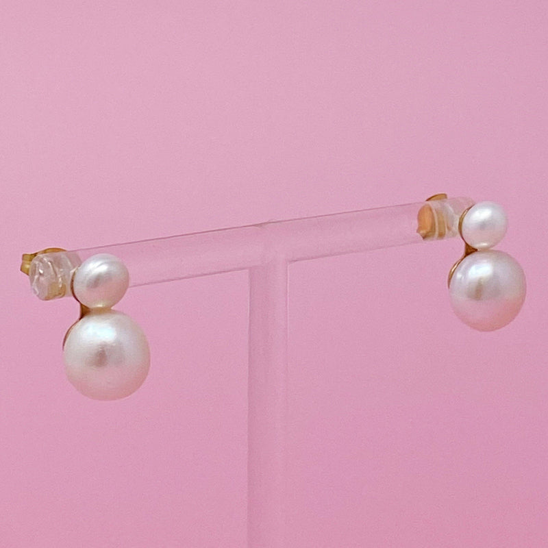 Classic Double Pearl Earrings