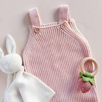 Strawberry Pink Crochet Rattle