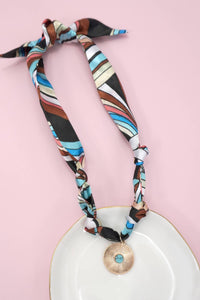 HANDMADE SCARF CHARM NECKLACE