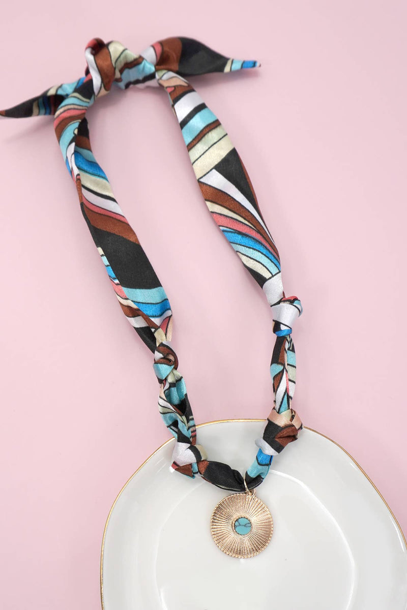 HANDMADE SCARF CHARM NECKLACE